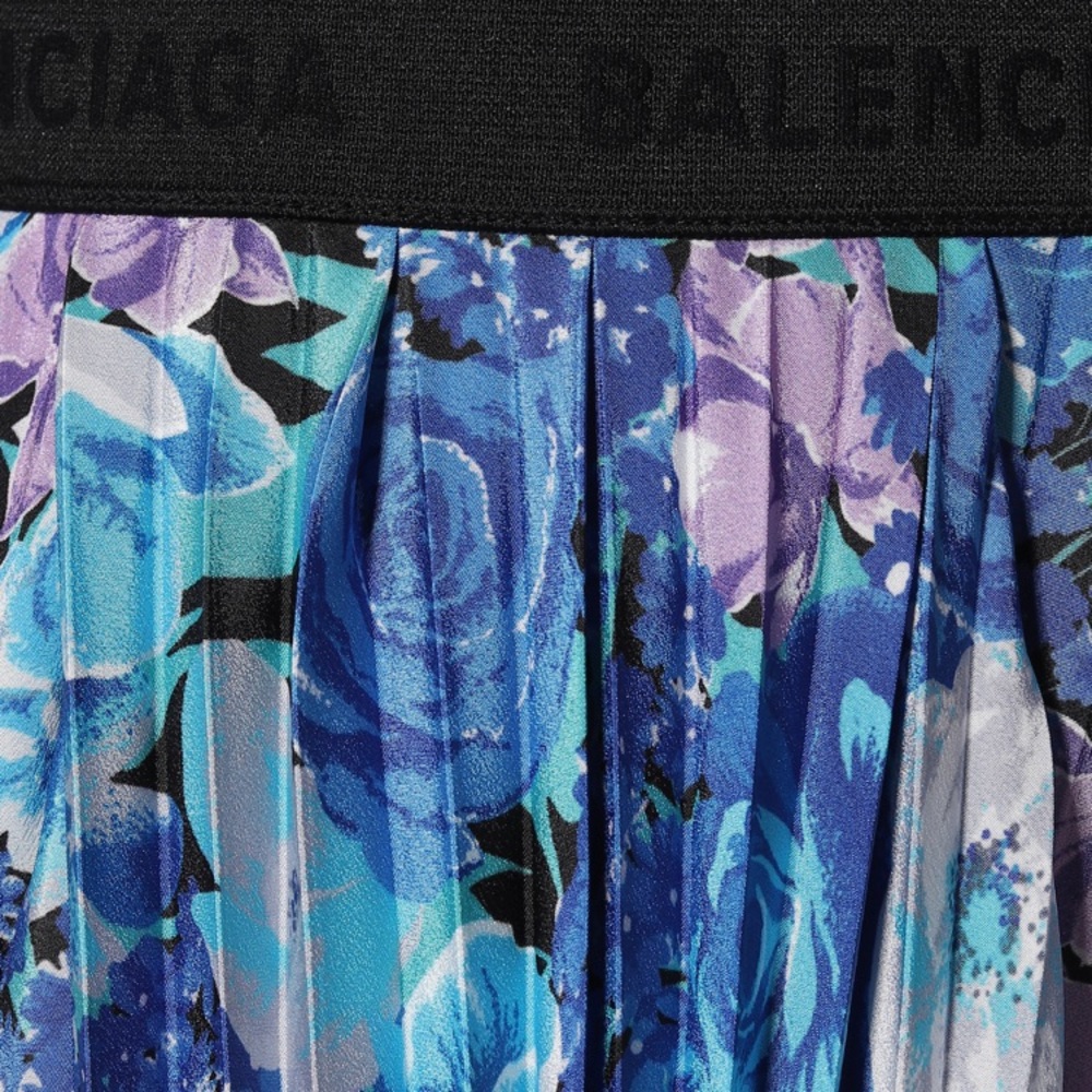BALENCIAGA Floral Pleated midi skirt - Picture 3 of 9
